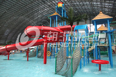 Customized Children Water Slides Amusement Park Games With Galvanized Steel Support