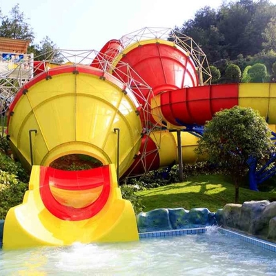 کیفیت  Funny Outdoor Park Water Slide Fiberglass Tantrum Valley For 480 Riders Per Hour کارخانه