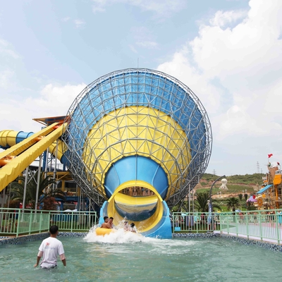 کیفیت  Water Park Equipment Adult Large Water Slide 4 Persons Riding کارخانه