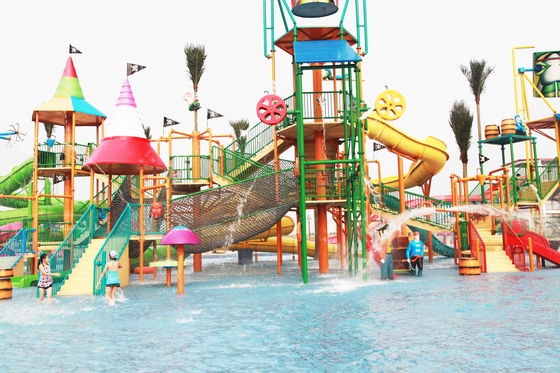 کیفیت  Floating Water Playground Equipment Large Theme Hotel Outdoor Water Park کارخانه