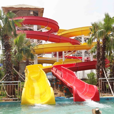 کیفیت  Fun Backyard Custom Water Pool Slides For Family , Amusement Park / Water Park Equipment کارخانه