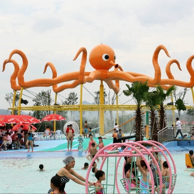 کیفیت  Customized 8m Height Octopus Spray  For Aqua Water Playground Equipment کارخانه