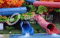Outdoor Kids' Water Slides For Amusement Park / Fiberglass Playground Slide for Aqua Park