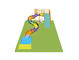 Kids' slide, spiral slide ,Water Slides For Aqua Park Fiberglass Material