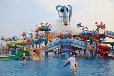 شناور آب Aqua زمین بازی خانه آب تم بزرگ هتل پارک آب در فضای باز