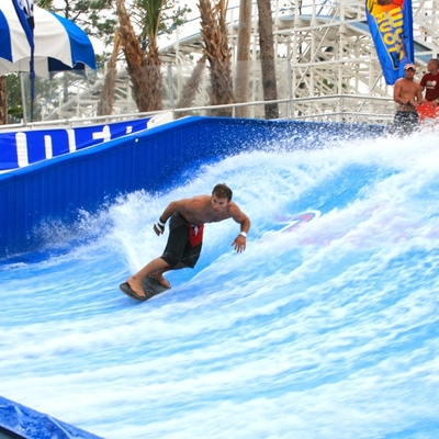 سفارشی رنگ Flowrider آب سوار دو از مردم استفاده از تخته برای پارک آبی