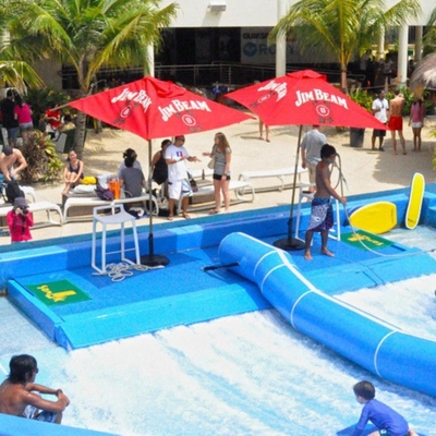/ ماشین دو تنها Flowrider آب سوار آبی رنگی گشت و گذار شبیه ساز با فایبر گلاس مواد
