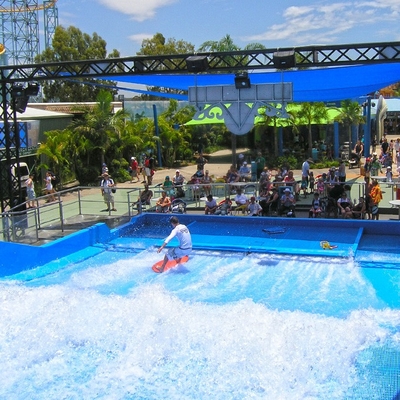 گشت و گذار Flowrider آب سوار، افراطی ورزشی سوار سرگرم کننده برای جاذبه های آب