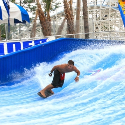 ورزشهای آبی در فضای باز بازی Flowrider آب سوار برای اسکیت بورد سواری گشت و گذار ورزشی