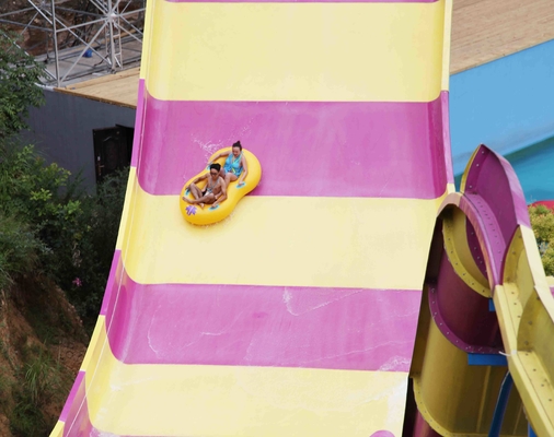 اسلاید آب سفارشی، پارک تفریحی بومرنگ Aqua Slide برای 2 نفر در پارک آبی گینت