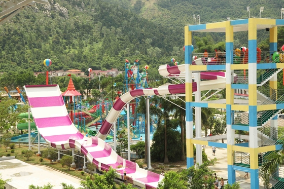 غول پارک آبی تجهیزات هیجان انگیز Swwiming استخر Waterslides برای پارک آبی