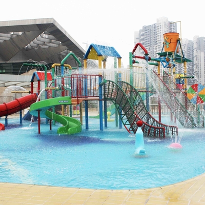 فایبر گلاس تجاری اسلاید آب Aqua زمین بازی از تعاملی خانه آب