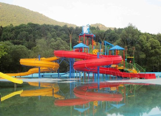 بزرگ بچه آب بازی تجهیزات / کوتاه خانه آب با اسلاید کودکان، 11.5 * 12.5 * 6.5m