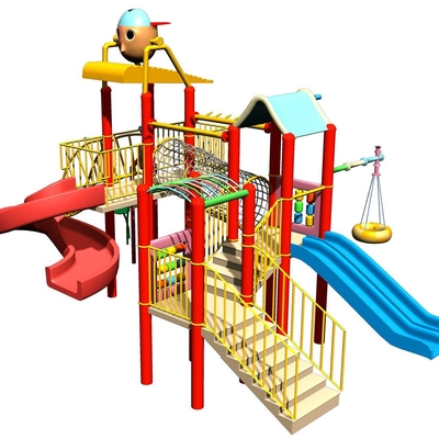 آب زمین بازی داخل سالن Waterparks کودکان و نوجوانان هتل با فایبر گلاس کوتاه - اسلاید