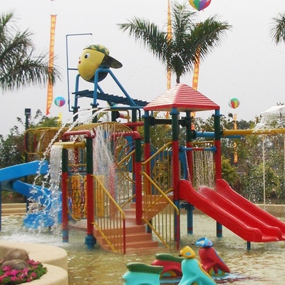 آب زمین بازی داخل سالن Waterparks کودکان و نوجوانان هتل با فایبر گلاس کوتاه - اسلاید