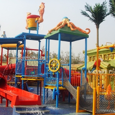 پارک آبی تجهیزات، آب زمین بازی کودکان و نوجوانان &#39;برای 50 سواران 17.5 * 11 * 7M