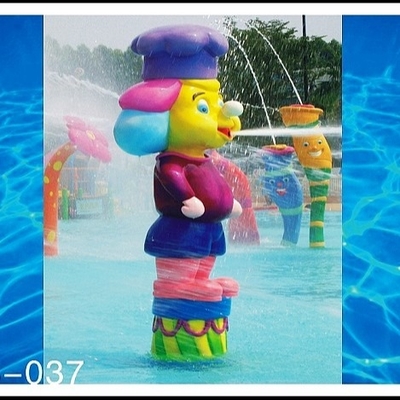 آب Sprayground اسپری پارک تجهیزات، میمون کارتونی شکل ورزشهای آبی بازی پارک آب