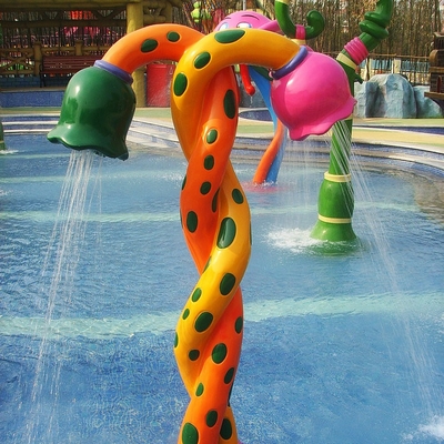اسپری آب پارک تجهیزات با دستگاه پمپاژ آب در waterparks سرگرم کننده