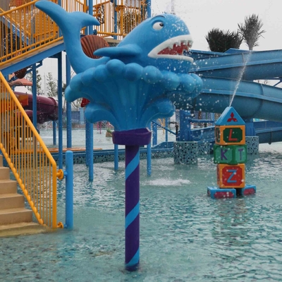 اسپری بازی آب برای کودکان و نوجوانان، کارتون سبک فایبر گلاس پارک آبی تجهیزات برای فروش