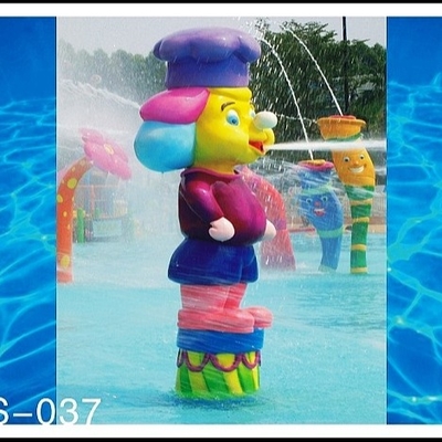 آب Sprayground ورزشهای آبی بازی پارک آب، میمون کارتونی شکل اسپری پارک تجهیزات