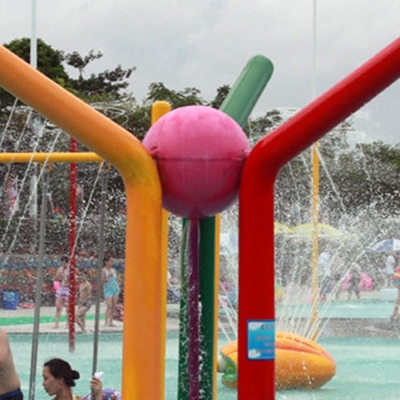 نصب شده اسپری پارک تجهیزات، فایبر گلاس نیشکر اسپری Aqua بازی Spraygrounds آب برای کودکان و نوجوانان پارک آبی
