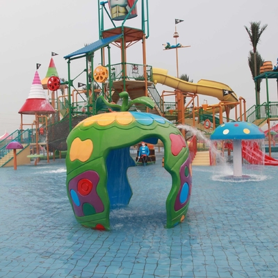 نصب شده اسپری پارک تجهیزات، فایبر گلاس نیشکر اسپری Aqua بازی Spraygrounds آب برای کودکان و نوجوانان پارک آبی