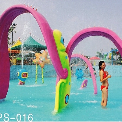 فایبر گلاس آب زمین بازی Equipmentv اسپری شل ورزشهای آبی بازی فایبر گلاس Sprayground