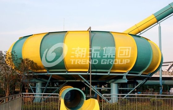 16 متر پلت فرم پاپ آکو پارک فایبر گلاس آب اسلاید اسلاید آب فضای غول پیکر