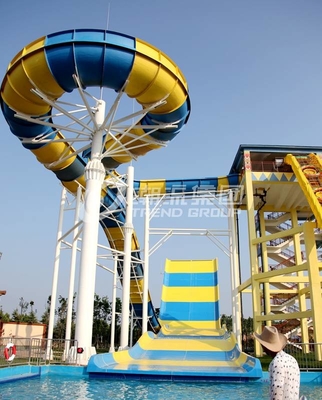 Funnuy سفارشی اسلاید آب، پارک تفریحی Boomerang Aqua Slide برای 2 نفر سرگرمی خانوادگی