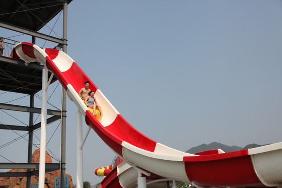 Funnuy سفارشی اسلاید آب، پارک تفریحی Boomerang Aqua Slide برای 2 نفر سرگرمی خانوادگی