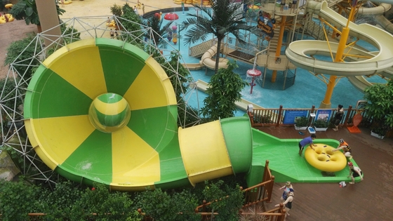 خنده دار فایبر گلاس آب اسلاید ارتفاع 16M اوقات تلخی دره ظرفیت 480 سواران / در ساعت برای پارک آبی