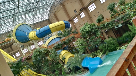 خنده دار فایبر گلاس آب اسلاید ارتفاع 16M اوقات تلخی دره ظرفیت 480 سواران / در ساعت برای پارک آبی