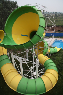 خنده دار فایبر گلاس آب اسلاید ارتفاع 16M اوقات تلخی دره ظرفیت 480 سواران / در ساعت برای پارک آبی