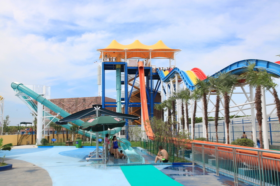 سرخوردگی آبی فایبرگلاس حلقه ای ویژن برای پارک های موضوعی