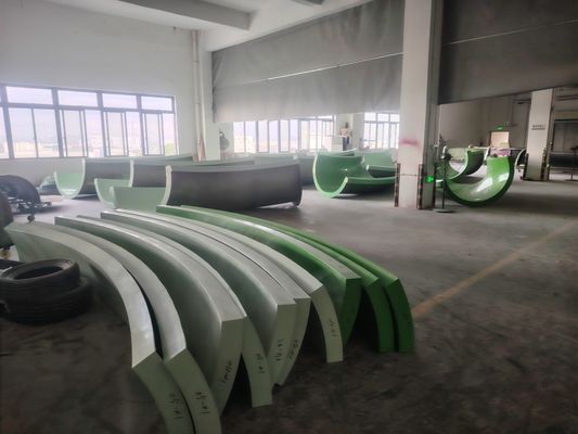 FRP Custom Water Slides Toboggan 6 People Fiberglass Family Slide Aqua Park Equipment Factory