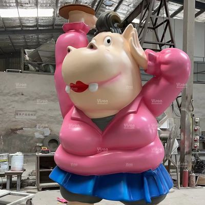 IP Sculpture Fiberglass Vison Waterparks Playground Equipment Spray mushroom Aqua Play For Amusement Park Games