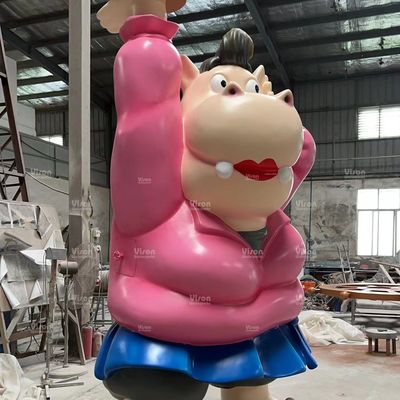 Customized IP Sculpture Fiberglass Vison Waterparks Playground Equipment Spray mushroom Aqua Play For Amusement Park Games