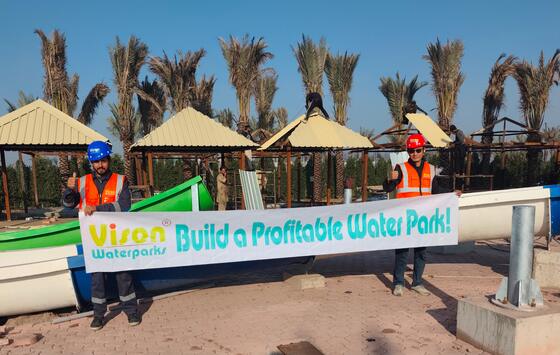 سرزمین تفریحی هتل پنج ستاره ریزورت سرسره آبی فایبرگلاس با