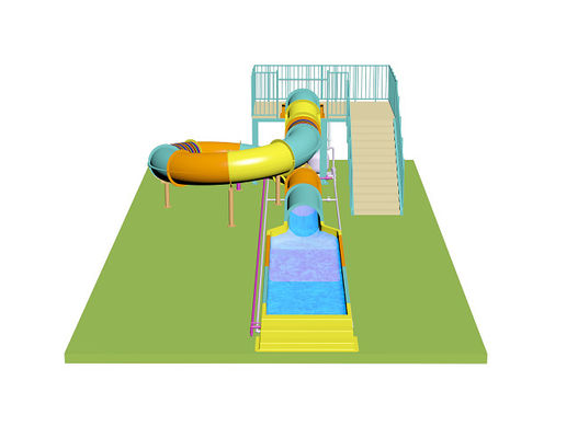 اسلایدهای کودکان ، اسلایدهای بسته ، اسلایدهای آب برای مواد فایبرگلاس Aqua Park