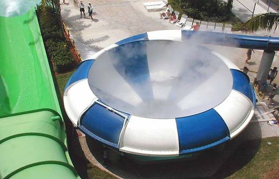 سرسره آبی Space Bowl با ارتفاع سکوی ۱۰.۶۵ متر، ظرفیت ۱۸۰ نفر و سازه فولادی گالوانیزه گرم