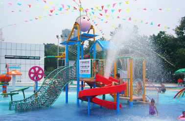 آب زمین بازی خانه آب در فضای باز تجاری ایمن فایبر گلاس کودکان و نوجوانان &#39;برای پارک آبی